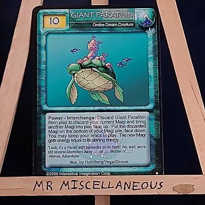 Magi Nation Duel - GIANT PARATHIN - Orothe - Base Limited * Sea Turtle • $10