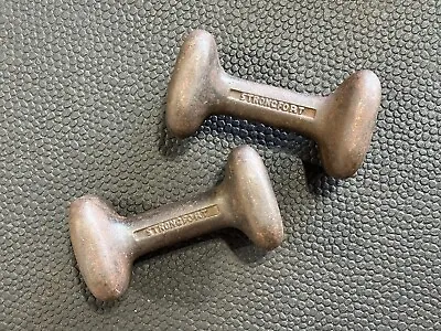 Vintage Lionel Strongfort Loadable Dumbbells • $95