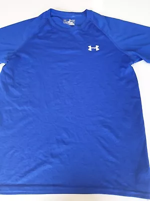 UNDER ARMOUR Size Small Loose Fit Blue Shirt Sportwear Gym Fitness • $25