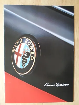 ALFA ROMEO CUORE SPORTIVO - 155 BTCC & 164 UK Mkt Publicity Brochure • £4.99