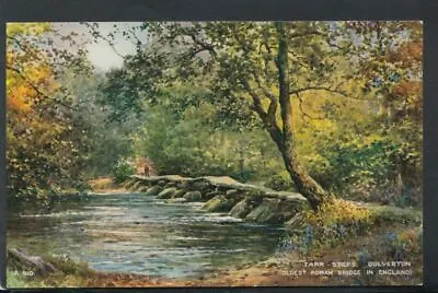 Somerset Postcard - Tarr Steps Dulverton Oldest Roman Bridge   RS16476 • £2.19
