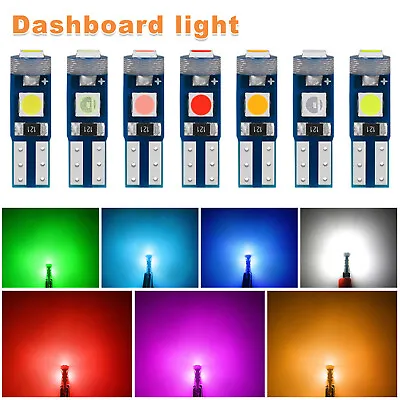 5-20X T5 74 2721 3SMD LED Instrument Panel Cluster Dashboard Gauge Light Bulb 37 • $7.59