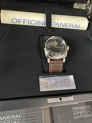 OFFICINE PANERAI MARINA MILITARE PAM00587 47mm LTD ED. MENS WATCH TRIPLE BOXED • $6045