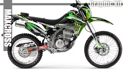 KAWASAKI KLX250 KLX300 S/D-Tracker 2008-2024  MAXCROSS GRAPHICS KIT DECAL MONS4 • $153.66