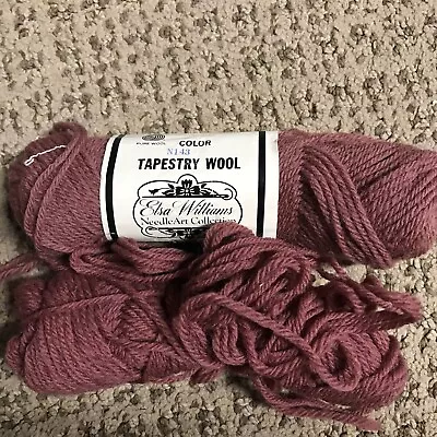 Elsa Williams Needlepoint Yarn Tapestry Wool 40 Yard Skeins Mauve N143 • $9.95