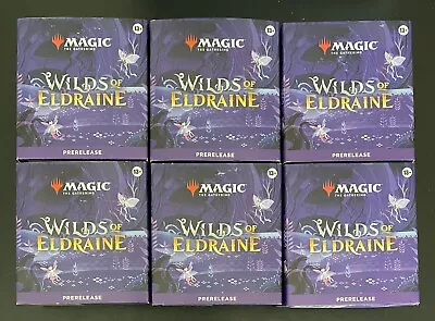 6 X Lot Magic The Gathering Wilds Of Eldraine Prerelease Kit Booster Box Sealed • $24.50