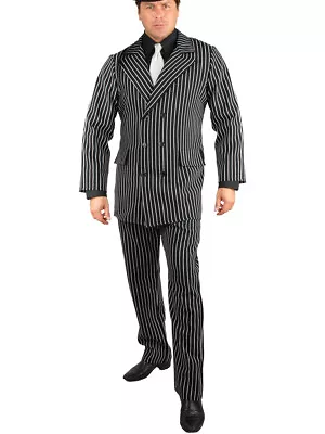 Adult Men's Roaring 20s 6 Button Gangster Costume Double Breasted Suit • $88.98