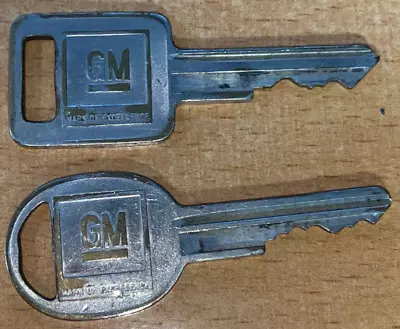 Vintage Key Pair For GM General Motors Automobile Mark Of Excellence • $6