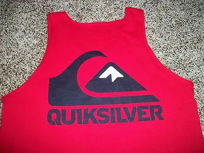 QUIKSILVER New NWT Mens Sleeveless Tank Top Shirt Red SMALL MEDIUM LARGE XL  • $21.90