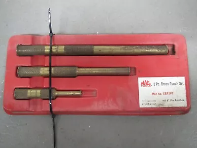 MAC Tools 3-Piece Brass Punch Set SBP3PT - 4  6  Pin Punches & 8  Drift Punch • $59.99