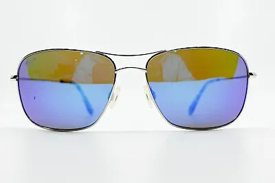 Maui Jim Silver Tortoise Wiki Wiki Sunglass MJ-246-17 59-17-120 Blue Lens 7907 • $74.99