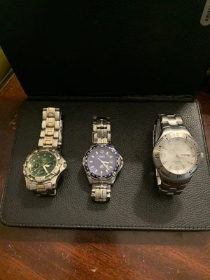 $30 • Buy Lot Men’s Diver Watches Fossil Freestyle Relic Great Condition Running