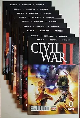 Civil War II 2 (2016) #s 0 1 2 3 4 5 6 7 8 - Complete Set Lot Of 9 • $25