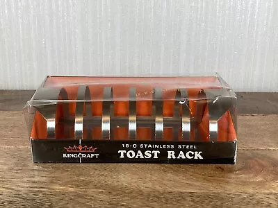 £6 • Buy Vintage Kingcraft Stainless Steel Toast Rack With Built In Crumb Tray