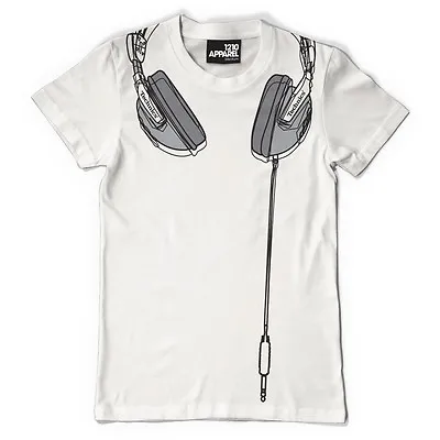 £25 • Buy DMC Technics DJ Headphones - Premium Quality T-shirt White/silver (s/m/l/xl/xxl)