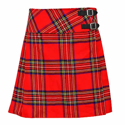 Royal Stewart Ladies Knee Length Kilt Skirt 16  Length Tartan Pleated Kilts • $13.99