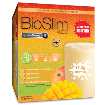£23.57 • Buy Bioslim VLCD Mango Shake | 12 X 46G Sachets
