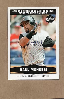 Raul Mondesi 2004 Vintage Sp Card 335 Arizona Diamondbacks • $1.25