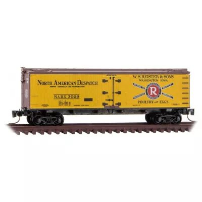 Z SCALE W.S.Reister & Sons 40' Wood Reefer Box Car Micro-Trains MTL#518 00 861 • $29