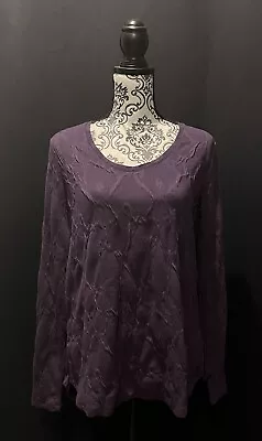 Simply Vera Vera Wang - Purple Long Sleeve Top - Size Medium • $15