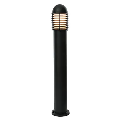 SAXBY Louvre 60W E27 1000MM Outdoor Bollard Light Matt Black  IP44 CH200E27BK • £49.99