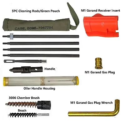 M1 Garand Cleaning KitOiler BrushInsertGas Plug Wrench Combo • $45.99