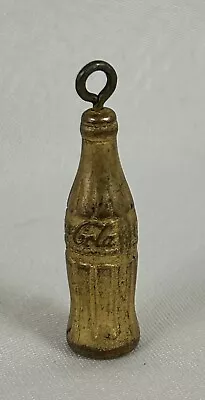 Vintage Coca-Cola Miniature Bottle Key Chain Gold Tone 1.5  • $5.99