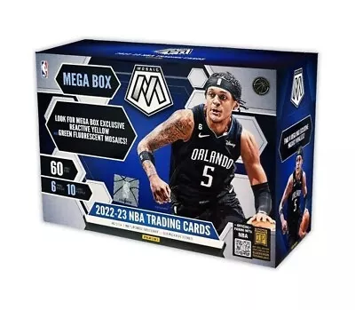 2022-23 Panini Mosaic NBA Basketball Mega Box 60 Cards Factory Sealed NIB • $29.99