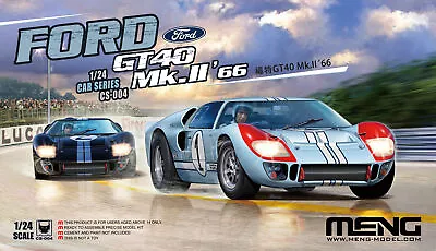 Meng Models CS-004 1:24 Ford GT 40 Mk. II Race Car New Tool Plastic Model Kit • $54.99