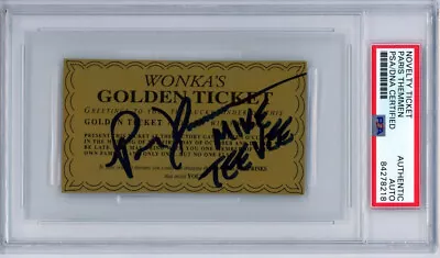 Willy Wonka Chocolate Factory Golden Ticket🎟️mike Teevee/paris Themmen Psa Auto • $841.35