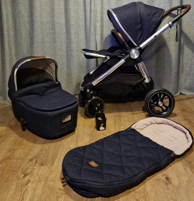 £299 • Buy ⭐ Mamas & Papas Ocarro  NAVY EDITION ⭐ TRAVEL SYSTEM PUSHCHAIR SET ⭐