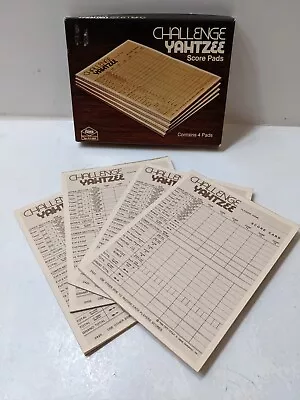 Vtg Milton Bradley Challenge Yahtzee Score Cards 1974 Yahtzee Pads USED READ • $12.99