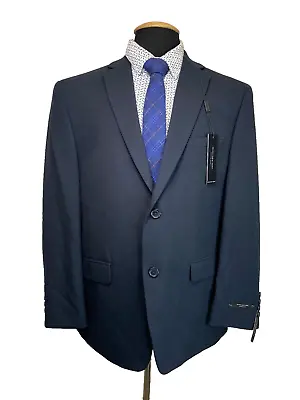 New Andrew Marc Mens Navy Blue Sport Coat Suit Jacket Blazer 42L • $19.95