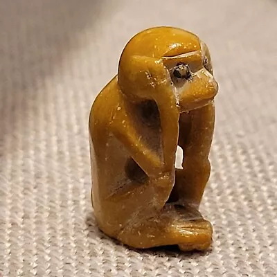 Vintage Netsuke Ojime Bead Hand Carved Monkey • £28.93