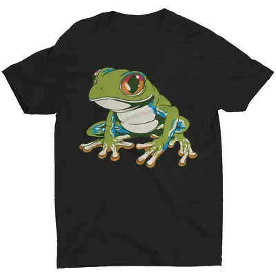 Trippy Frog T Shirt Funny Animal Insect Aquatic Animal Lover T-Shirt Men's Tee • $15.99