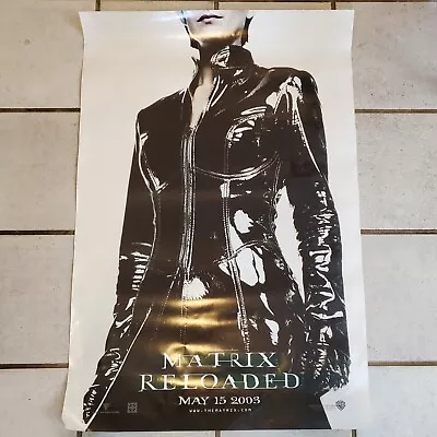 Vintage 2003 Matrix Reloaded 40x27  Movie Theater Poster Original Man Cave • $17.50