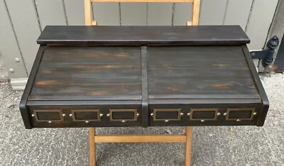Vintage Tambour Tabletop Cabinet  • £99