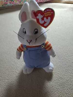 TY Beanie Babies 7  2013 Max Rabbit Plush From Max/Ruby Nick Jr Easter With Tag • $11.99