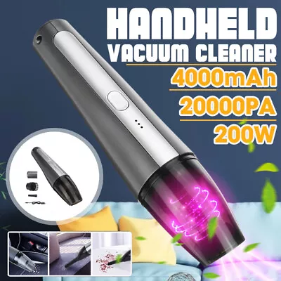 42000RPM Vacuum Cleaner Cordless Handheld Rechargeable Portable Home Car 12V • $14.99