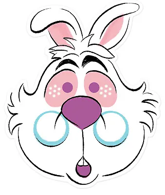 White Rabbit From Alice In Wonderland Official Disney 2D Single Card Party Mask • £4.49