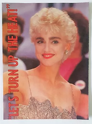 MADONNA Magazine Pin-up Pull-out Poster 1 Page 1986 Vintage Who's That Girl • $9.79