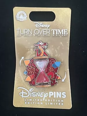 2023 Disney Parks Turn Over Time Series Mulan Mushu Sand Hour Glass LE 2500 Pin • $25