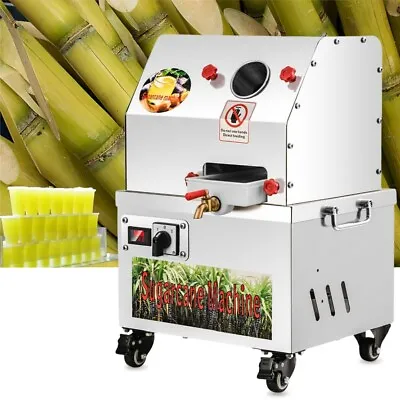 Commercial Sugar Cane Juicer Press Machine 350W Juicing Machine 110V Electric • $439