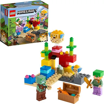 LEGO 21164 MINECRAFT: THE CORAL REEF - NEW In Damaged Box • $12.99