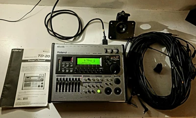 $699.99 • Buy Roland TD-20 Electronic Drum Sound Module V-Drums Brain Mount Book & @ALL CABLES