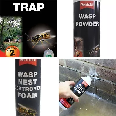 🐝Rentokil Wasp Nest Powder  Wasp Killer Destroyer / Wasp Trap / Nest Foam 🐝 • £9.99