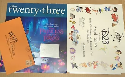 D23 Disney Twenty Three Magazine Princess And The Frog Princess Winter 2009 READ • $18.99