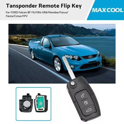 Transponder Remote Key For Ford BF FG Falcon Territory Mondeo FPV Focus Fiesta • $18.59