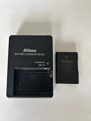 Nikon Battery Charger MH-24 + EN-EL 14 Battery For NIKON D3400 D5500 D5600 D5100 • $34.99