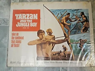 1968 Paramount  Tarzan & The Jungle Boy W/ Mike Henry. 1/2 Sht. Rolled • $20